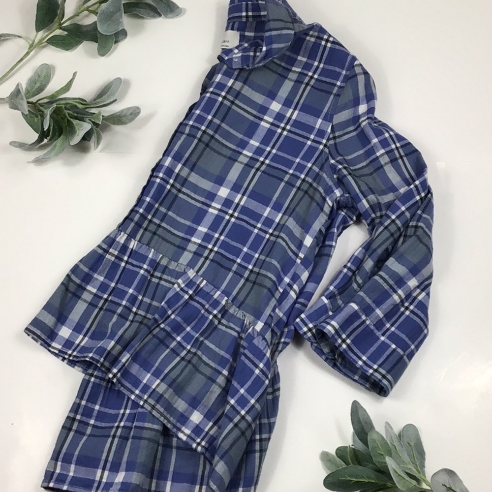 Birds of Paradis > Plaid Peplum Top > XS